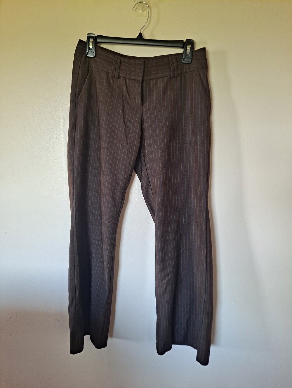 Old Navy Brown Pinstripe Dress Pants